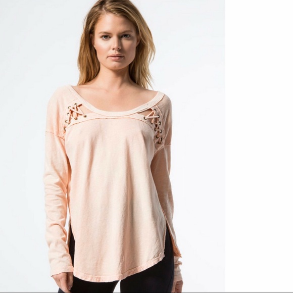 Free People New Lace up Top NWT - Picture 5 of 8